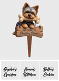 Welcome To My House - Personalized Yorkshire Terriers Acrylic Garden Sign