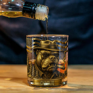 Mafia Pitbull - Personalized Pitbull Whiskey Decanter Set