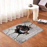 Visitors Must Be Approved - Personalized Dog Shaped Doormat/ Rug