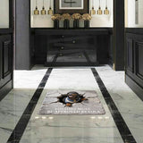 Visitors Must Be Approved - Personalized Dog Shaped Doormat/ Rug