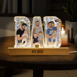 Best Dad Ever - Personalized Father Shaped Led Night Light