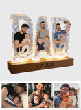Best Dad Ever - Personalized Father Shaped Led Night Light