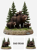 Papa Bear - Personalized Father Custom Shaped Acrylic Plaque