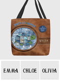 Denim Patchwork Turtle - Personalized Turtle Tote Bag