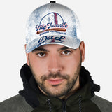 Proud Dad Favorite Player Baseball - Personalized Baseball Classic Cap