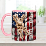 Best Dad Ever - Personalized Father Accent Mug