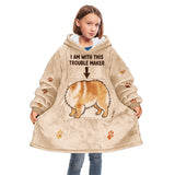 Portable Pet Cuddle Hoodie - Personalized Dog Blanket Hoodie