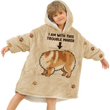 Portable Pet Cuddle Hoodie - Personalized Dog Blanket Hoodie