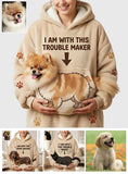 Portable Pet Cuddle Hoodie - Personalized Dog Blanket Hoodie