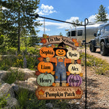 Grandma's Pumpkin Patch - Personalized Grandma Wood Sign With Stake