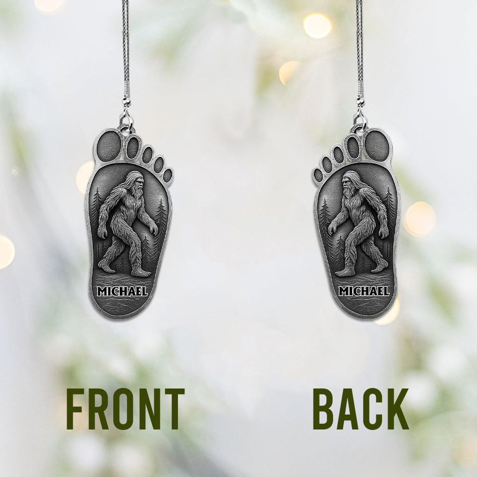 Sasquatch I Believe - Personalized Hiking Car Ornament