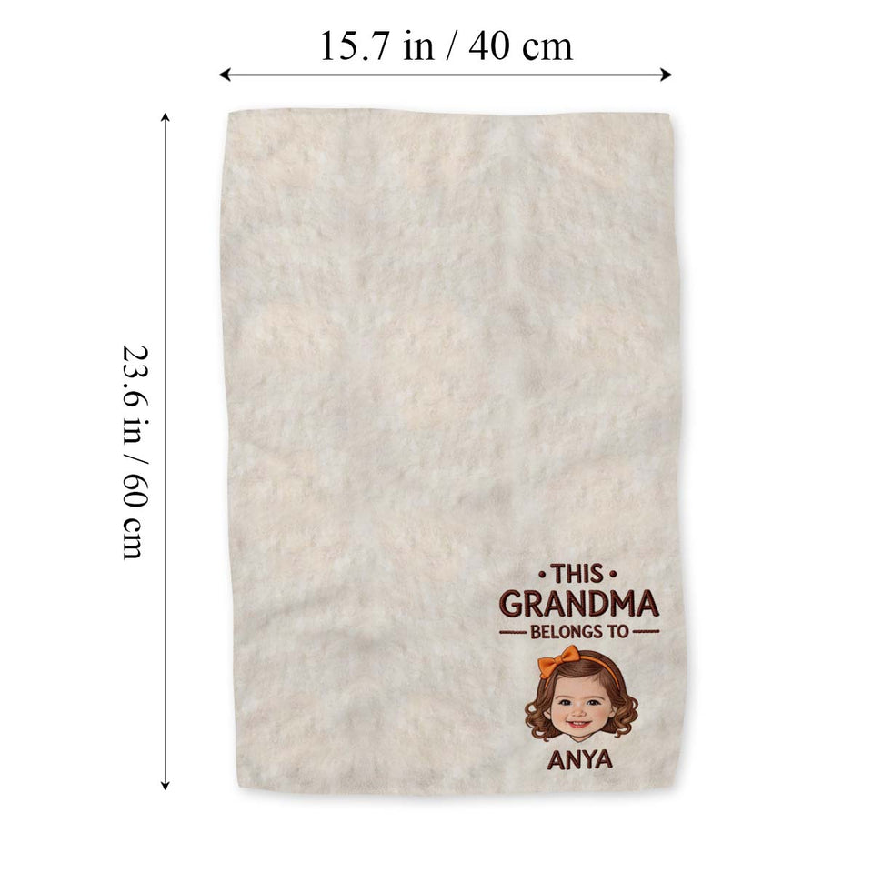 Custom Grandma Kitchen Towel - Personalized Grandma Towel