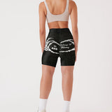 Funny Gift Fot Her - Personalized Couple High-Waisted Biker Shorts