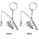 Fishing Rod - Personalized Fishing Keychain