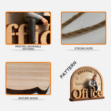 My Office - Personalized Colleague Custom Shaped Wood Sign