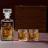 Fishing Partners For Life - Personalized Fishing Whiskey Decanter Set