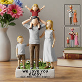 We Love You Dad - Personalized Father Custom Shaped Acrylic Plaque