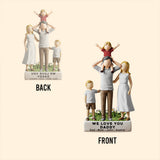 We Love You Dad - Personalized Father Custom Shaped Acrylic Plaque