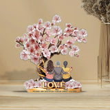 Mother And Daughters Forever Linked Together - Personalized Mother Custom Shaped Acrylic Plaque
