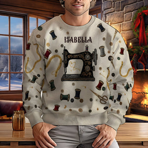 Cozy Sewing Machine - Personalized Sewing Ugly Sweater