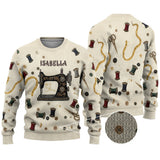 Cozy Sewing Machine - Personalized Sewing Ugly Sweater