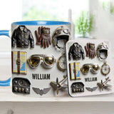 Taste Flight - Personalized Pilot Accent Mug & Coaster