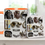Taste Flight - Personalized Pilot Accent Mug & Coaster
