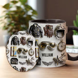 Taste Flight - Personalized Pilot Accent Mug & Coaster