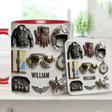 Taste Flight - Personalized Pilot Accent Mug & Coaster