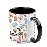 Beach Lovin' Girl - Personalized Sea Lover Accent Mug