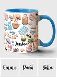 Beach Lovin' Girl - Personalized Sea Lover Accent Mug