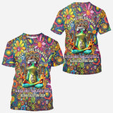 Give Me Strength To Walk Away From Stupid People - Personalized Hippie All Over Shirt