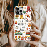 Just A Girl Who Loves Fall - Personalized Autumn Full Print Phone Case