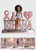 Breast Cancer Awareness - Personalized Breast Cancer Awareness Custom Shaped Acrylic Plaque