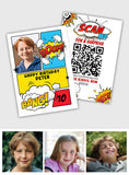Birthday Comic Book Photo Upload - Personalized QR Greeting Card