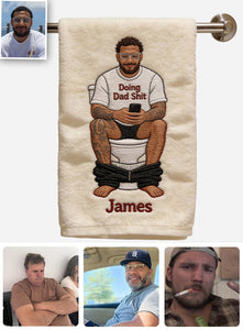Best Time Of Day - Personalized Father Towel