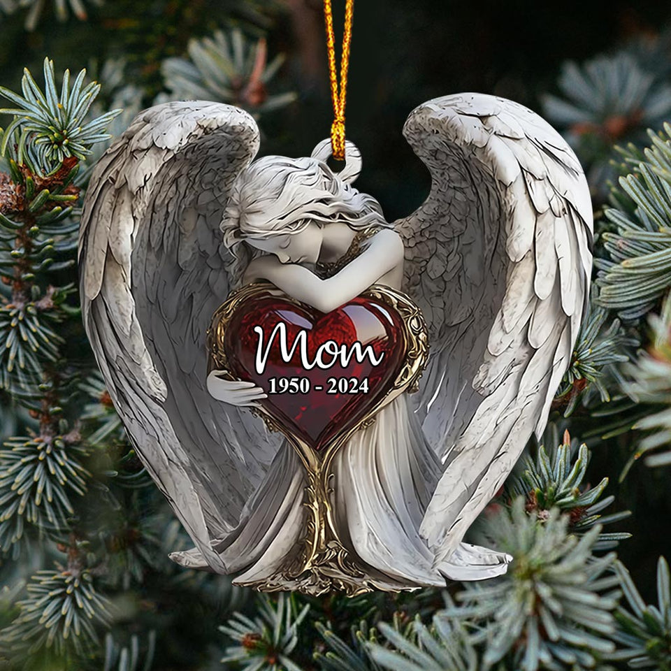 Sur les ailes des anges - Ornement commémoratif personnalisé
