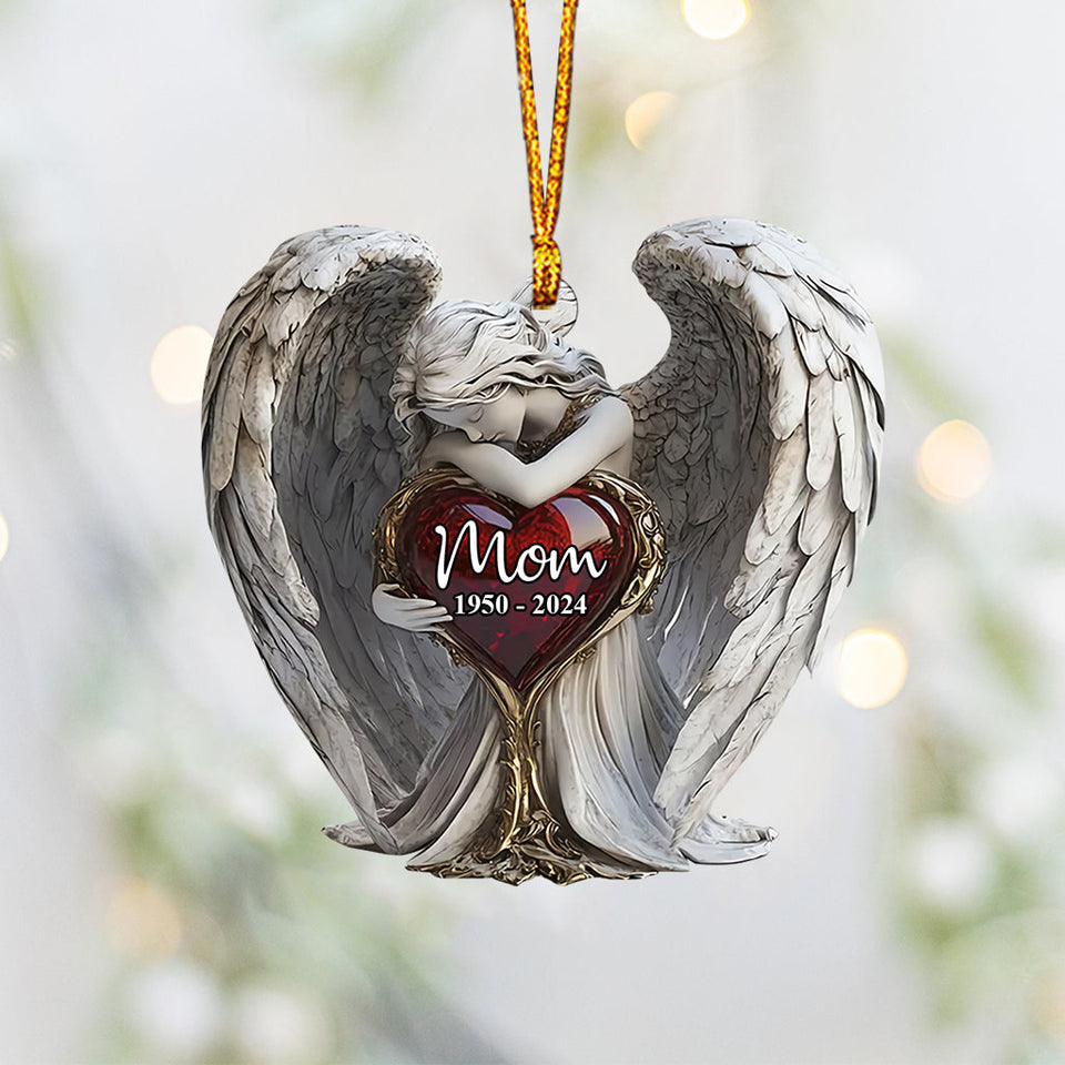 Sur les ailes des anges - Ornement commémoratif personnalisé