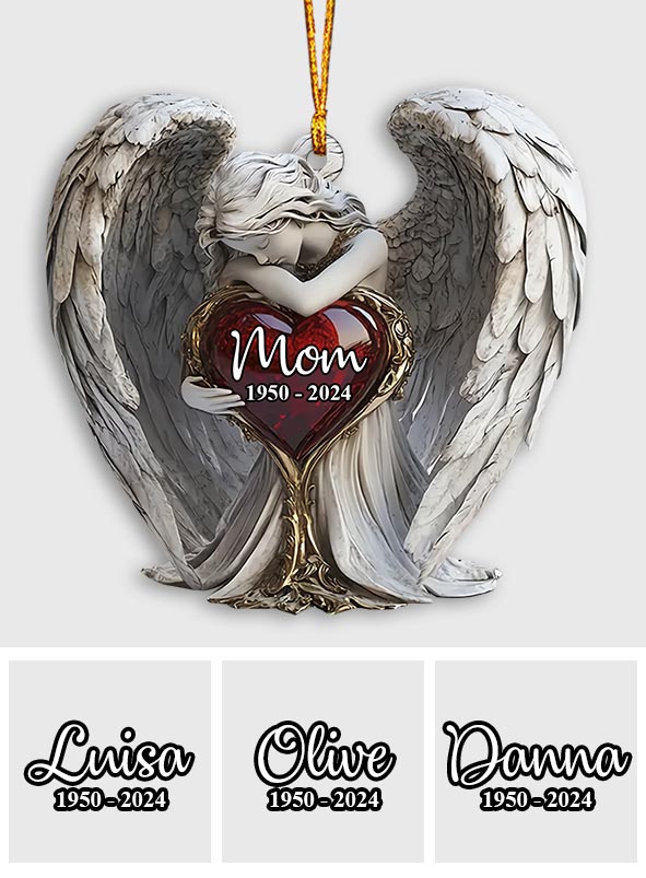 Sur les ailes des anges - Ornement commémoratif personnalisé