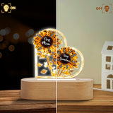 First Mom Now Grandma - Personalized Grandma Shaped Plaque Light Base