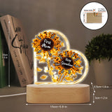 First Mom Now Grandma - Personalized Grandma Shaped Plaque Light Base