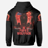 Papa Wolf Pack - Personalized Father All Over Shirt