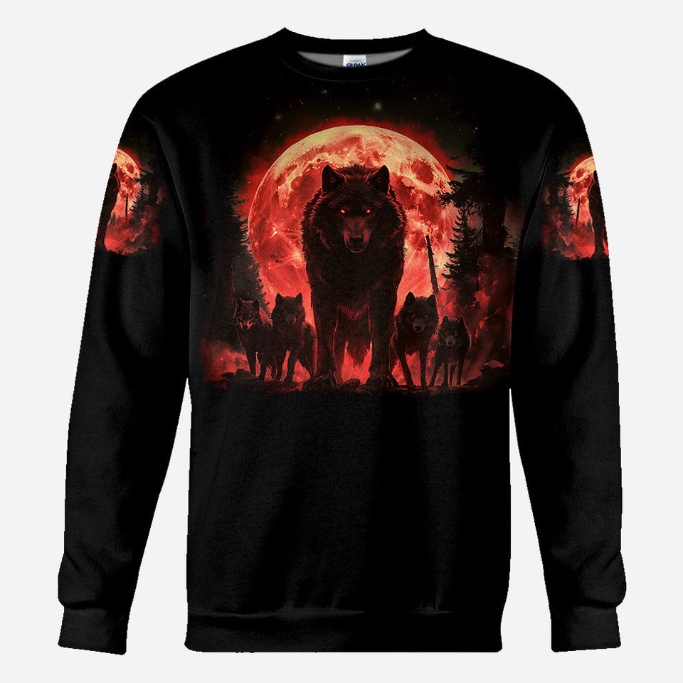Papa Wolf Pack - Personalized Father All Over Shirt