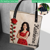 Custom Any Photo Birthmonth Flower - Personalized Self Love Tote Bag