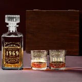 Best Gift For Wiskey Bourbon Cognac... Loving Dad Husband.... - Personalized Whisky Whiskey Decanter Set