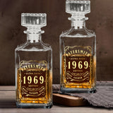 Best Gift For Wiskey Bourbon Cognac... Loving Dad Husband.... - Personalized Whisky Whiskey Decanter Set