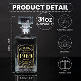 Best Gift For Wiskey Bourbon Cognac... Loving Dad Husband.... - Personalized Whisky Whiskey Decanter Set