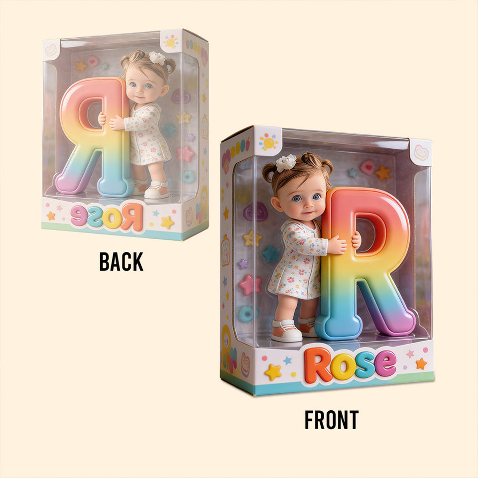 Alphabet Letter Custom Any Photo - Personalized Kid Custom Shaped Acrylic Plaque