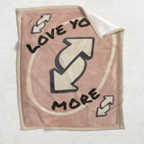 Love You More Reverse Card - Personalized Couple Blanket