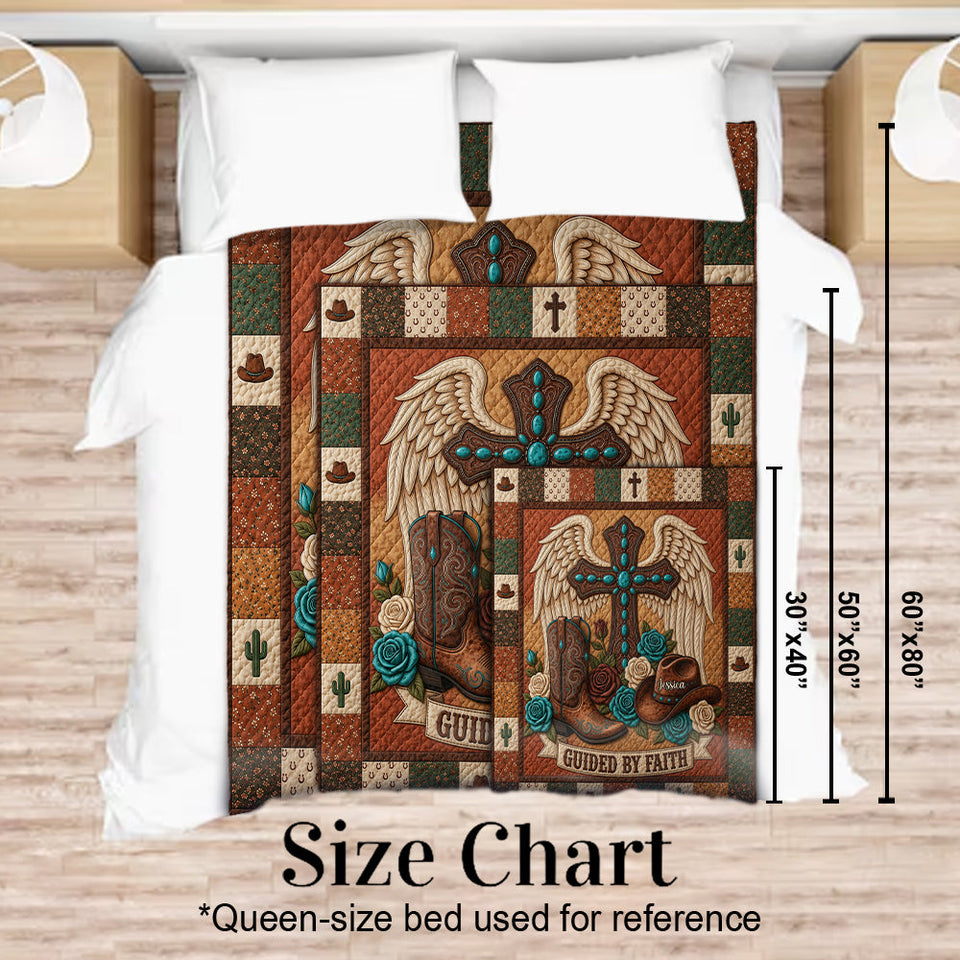 Guided By Faith - Personalized Christian Blanket